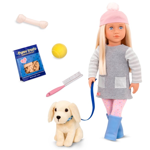 Our Generation Puppe mit Hund Smyths Toys Superstores