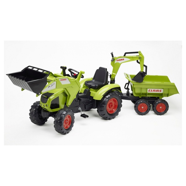 Claas Trettraktor und Bagger Axos 330 mit Anhänger und Frontlader Smyths Toys Schweiz Claas Trettraktor und Bagger Axos 330 mit Anhänger und Frontlader Smyths Toys Schweiz