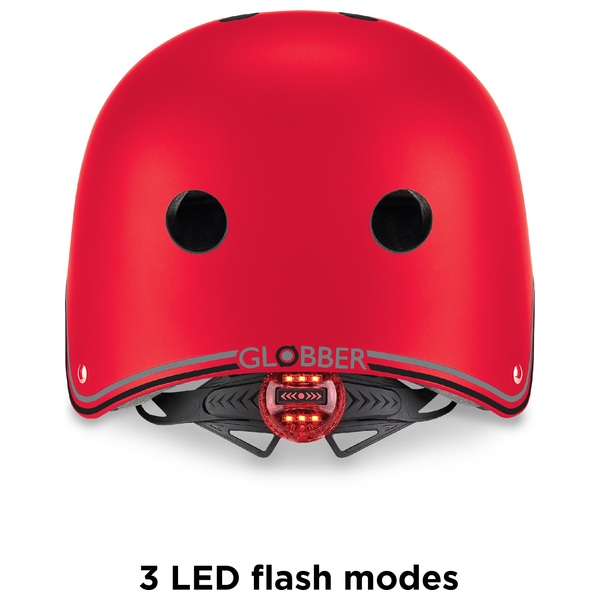 GLOBBER Primo Helm mit LED, rot