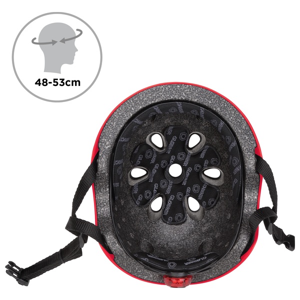 GLOBBER Primo Helm mit LED, rot