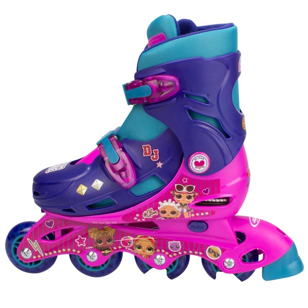 L.O.L Suprise Inline-Skates mit Aufkleberset, Gr. 34-37