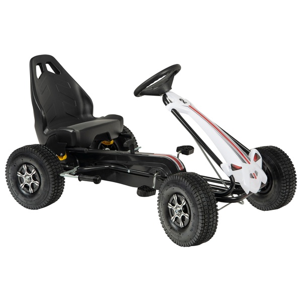Rally Go-Kart, schwarz-weiß