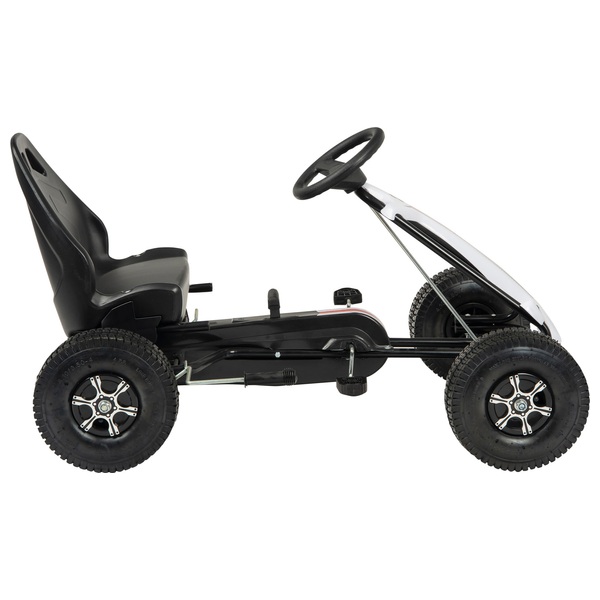 Rally Go-Kart, schwarz-weiß