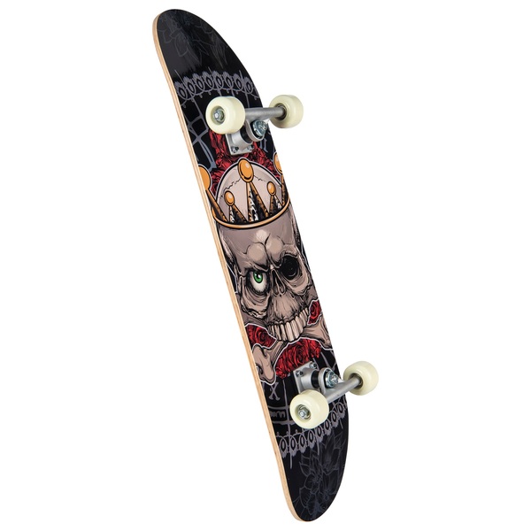 Skateboard Grey Skullz, 78 cm