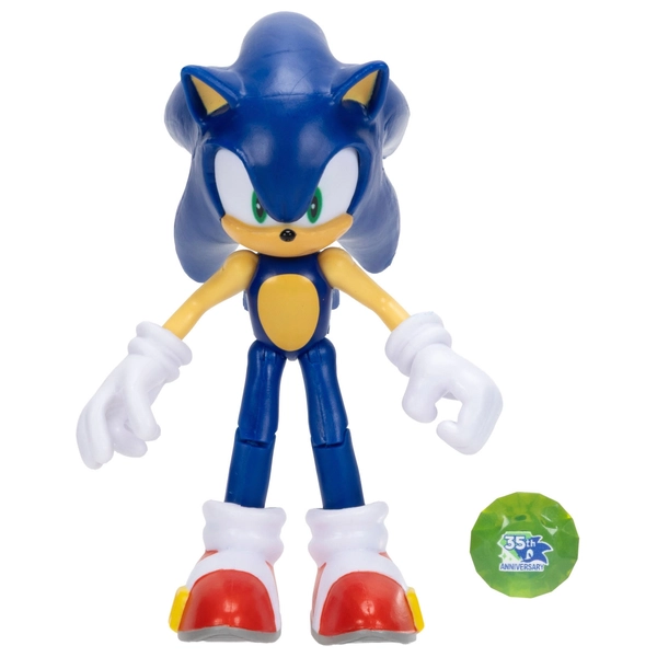 Sonic The Hedgehog Action Figure 10 Cm Con Pallone Da Calcio: Giocattolo Pieghevole Da Collezione Per Bambini - 3