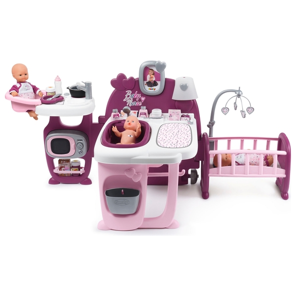 Spielcenter Nurse Puppen pink/rosa Deutschland Toys | Smyths mit Puppenzubehör Baby Smoby