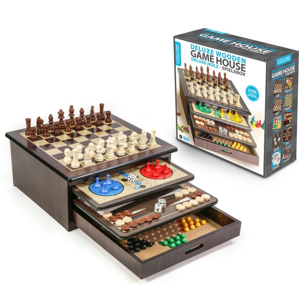 Deluxe Holz - Schach & Dame online kaufen