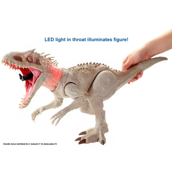 Jurassic World Indominus Rex Dinosaurier Actionfigur Mit Fressender Kampfaction Smyths Toys