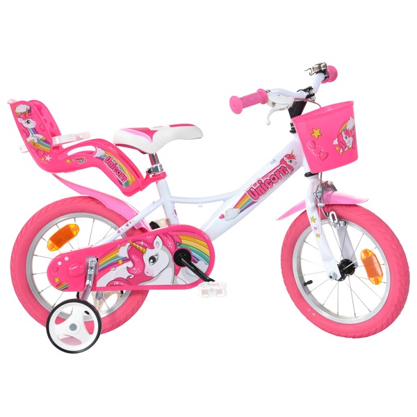 Kinderfahrrad 14 Zoll Einhorn pink Smyths Toys Superstores