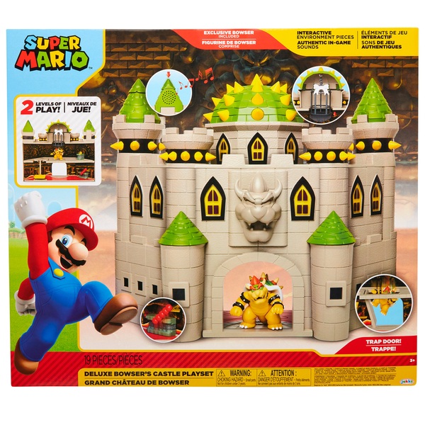 Nintendo Super Mario Bowsers Schloss Deluxe Spielset Smyths Toys Superstores