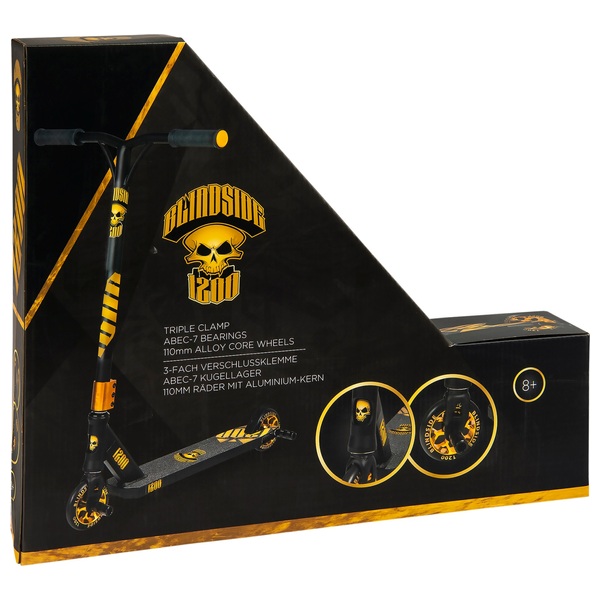Blindside Stunt Scooter 1200 Kinderroller schwarz/gold Smyths Toys
