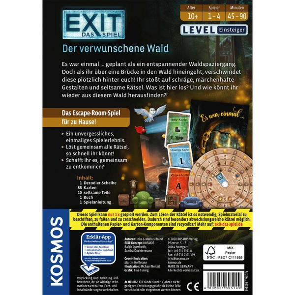 EXIT Das Spiel Der verwunschene Wald Smyths Toys Deutschland EXIT Das Spiel Der verwunschene Wald Smyths Toys Deutschland