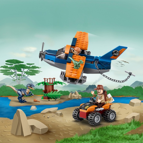 LEGO Jurassic World 75942 Velociraptor: Rettungsmission Mit Dem ...