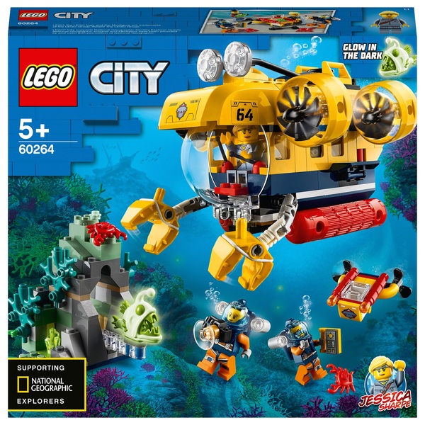 Lego Figurine Minifig Deep Sea Explorers plongeur Scuba Diver palme cty0558 NEUF