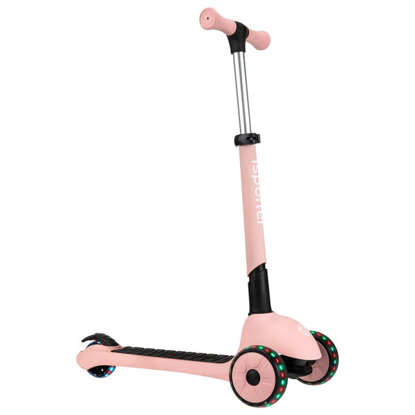 iSporter Scooter Deluxe Roller pink mit 3 LED Rädern Smyths Toys