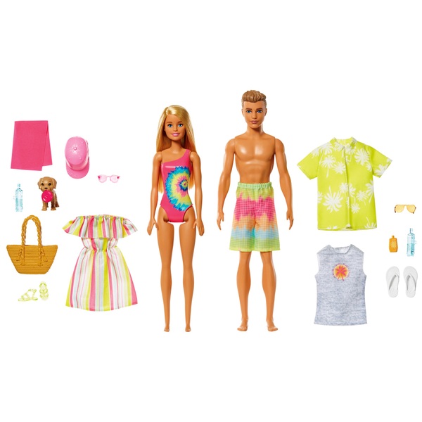 Barbie und Ken Puppe mit Pool und Cabrio Smyths Toys