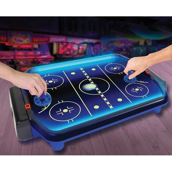 Electronic Arcade Air Hockey Neon Series Smyths Toys Superstores