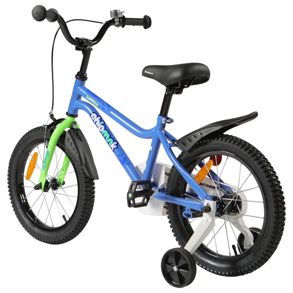16 Zoll Kinderfahrrad Chipmunk mit Stützrädern Summer blau | Smyths