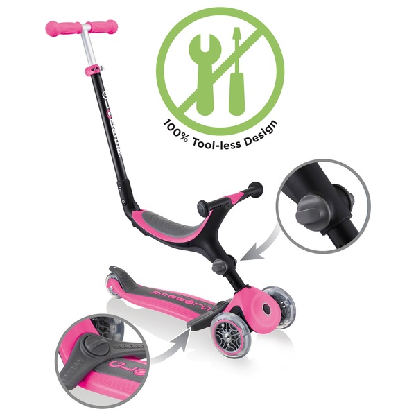 Globber TriScooter und Laufrad GO UP Foldable Plus 4in1 Klapproller