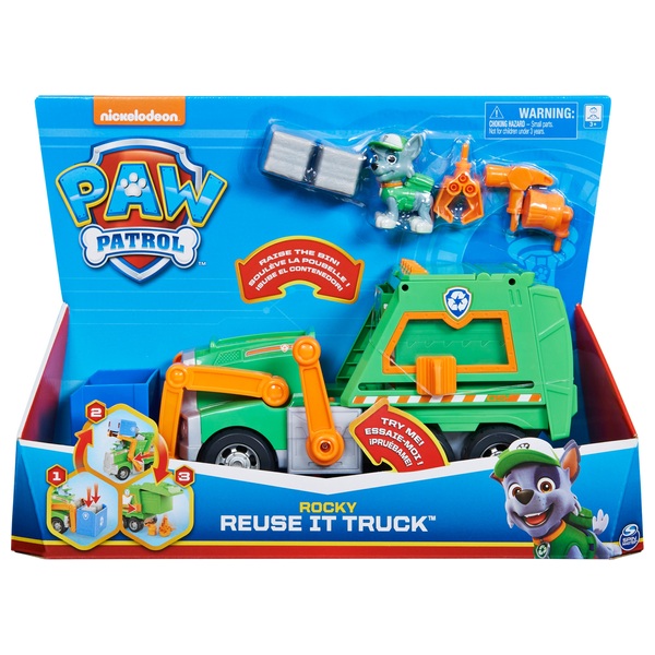 Paw Patrol Rockys Recycling Truck Smyths Toys Superstores