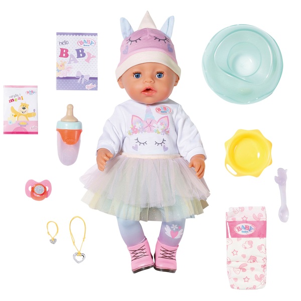 BABY born Puppe Magic 43 Toys Einhorn | Outfit Edition Girl Unicorn Österreich Smyths cm Special