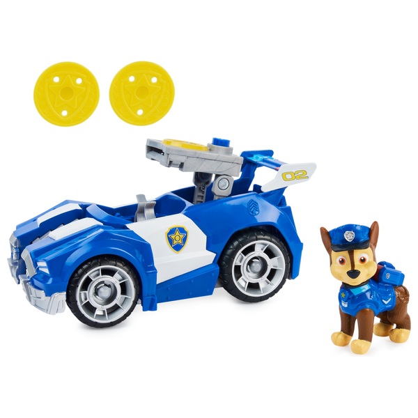 Paw Patrol Chases Deluxe Fahrzeug aus dem Kinofilm mit Hundefigur Spielzeugauto 