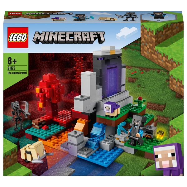 LEGO Minecraft 21172 Das zerstörte Portal | Smyths Toys Schweiz