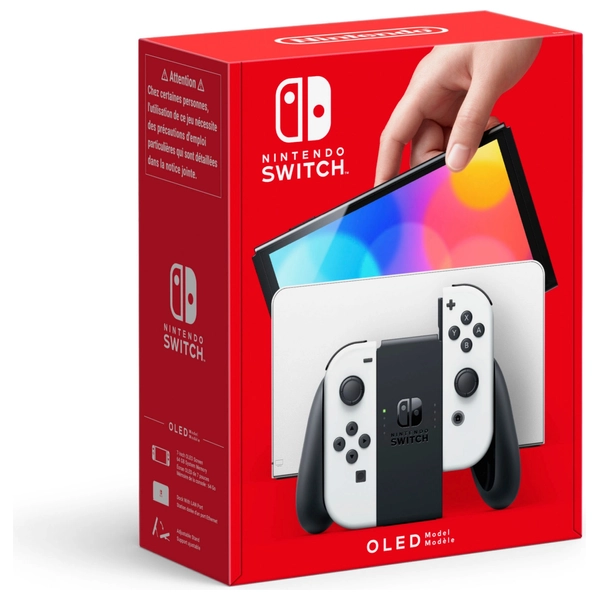 おもちゃ NintendoSwitch Nintendo Switch console OLED-model wit | Smyths Toys Nederland