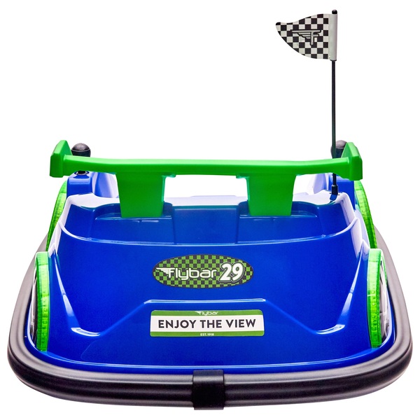 KinderAutoscooter Bumper Car 6V blau grün mit LED Smyths Toys Deutschland