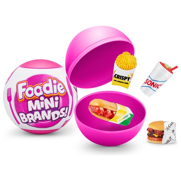 5 Surprise Foodie Mini Brands Kapsel mit Fast Food Miniaturen