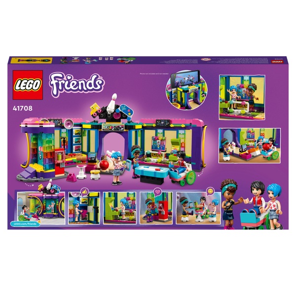 LEGO Friends Set 41708 Rollschuhdisco mit Spielhalle und Bowlingbahn