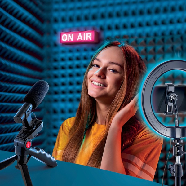 Studio Creator Ultimate Video Maker Kit mit Ringlicht und Greenscreen