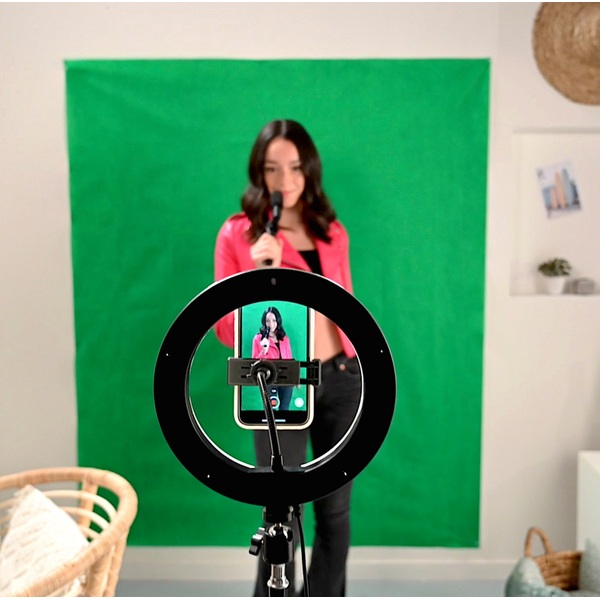 Studio Creator Ultimate Video Maker Kit mit Ringlicht und Greenscreen