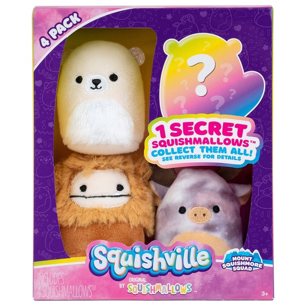 Squishville Squishmallows 4er Pack Mount Squishmore Squad 5 cm Smyths