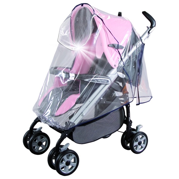 sunnybaby Universal Regenschutz für Buggy mit Reflektoren und Klappe
