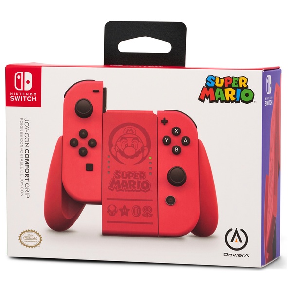 Nintendo Switch JoyCon Comfort Grip Super Mario rot Smyths Toys