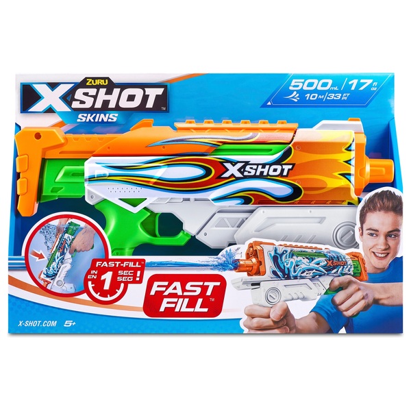 X Shot Wasserpistole Fast Fill Wasserblaster Hyperload Inferno Smyths Toys Deutschland