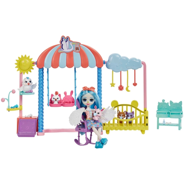 Enchantimals Baby and Best Friends Tierbaby-Hort mit Starley Stork ...
