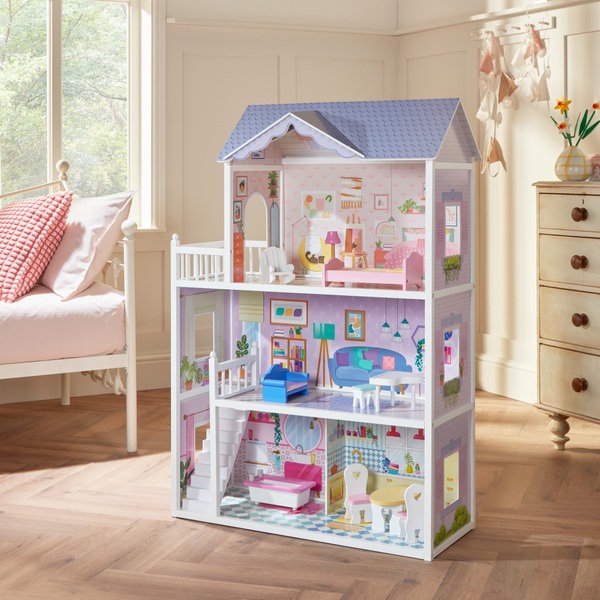 Sadies Puppenhaus aus Holz mit Puppenmöbeln | Smyths Toys Deutschland