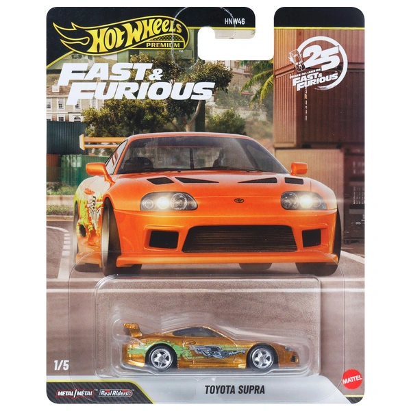 Hot Wheels Premium Fast & Furious 1:64 Toyota Supra Die-Cast Car