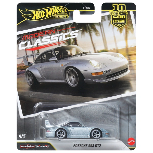 Hot Wheels Premium Modern Classics 1:64 Porsche 993 GT2 Die-Cast