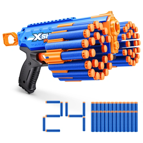 XSHOT by ZURU Insanity Manic Blaster with 24 Darts | Smyths Toys UK