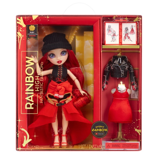 Rainbow High Fantastic Fashion Puppe Ruby rot Smyths Toys Deutschland