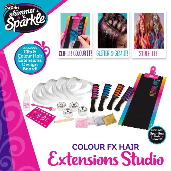 Set De Belleza Shimmer N Sparkle Para Niñas – 3 En 1 Con Maquillaje Y Accesorios Brillantes