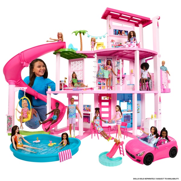 Barbie Haus Dreamhouse Traumvilla mit Möbeln und Zubehör Smyths Toys