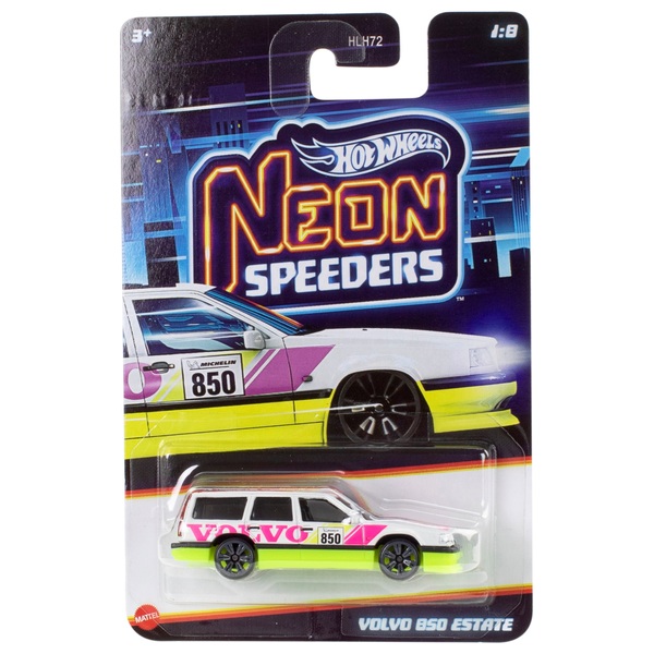Voiture Miniature Hot Wheels Volvo 850 Break Neon Speeders 1:64 - Édition 2025