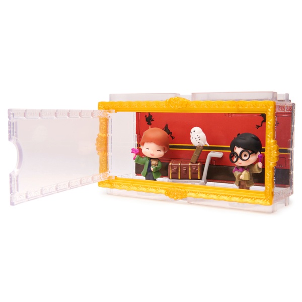 Wizarding World Harry Potter Micro Magical Moments Figurenset mit Harry, Ron und Hedwig Smyths