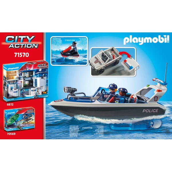 PLAYMOBIL City Action 71570 Polizeiverfolgung auf dem Wasser Smyths