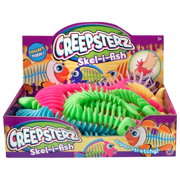 Crreepsterz Skelifish StretchFischskelett Fidget Toy sortiert NR