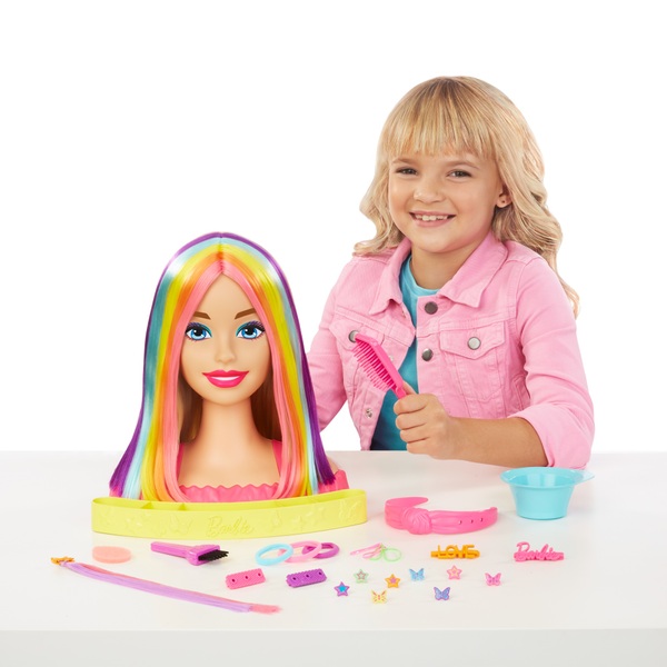 Barbie Color Reveal Frisierkopf Deluxe Schminkpuppe mit Farbwechsel ...